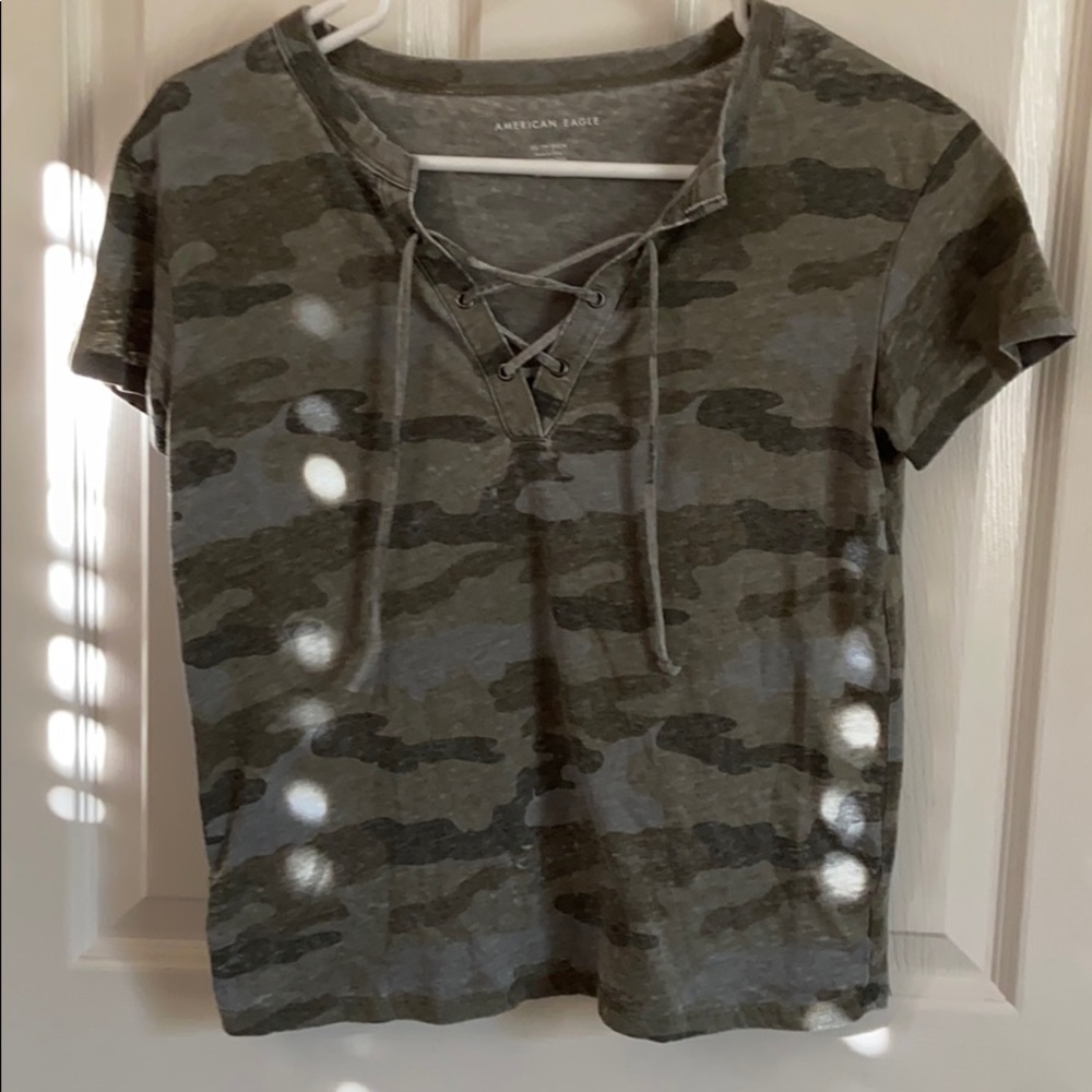 American Eagle Camo Tee